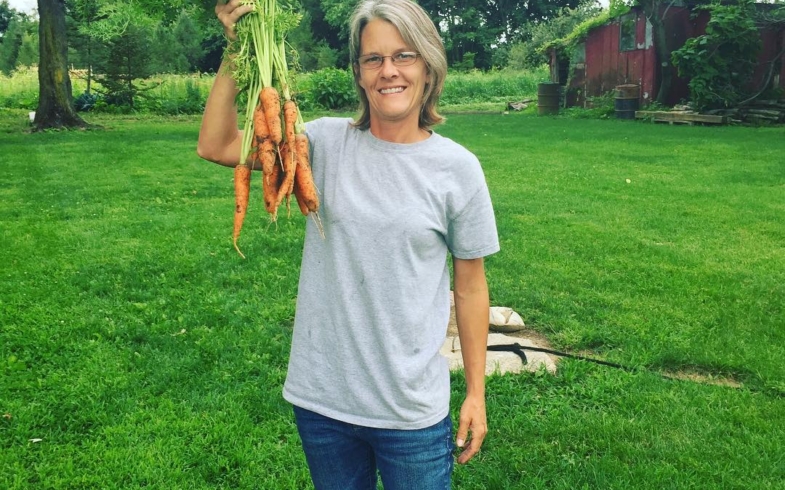 Carrots are gorgeous. That was only a few I picked for dinner?